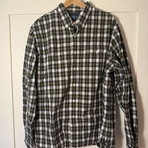 Ralph Lauren Black and Yellow Plaid Shirt